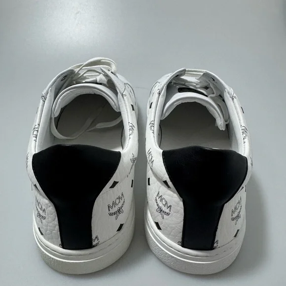 MCM Terrain Low Top Sneakers White Black Men’s Size EU 45/US 12